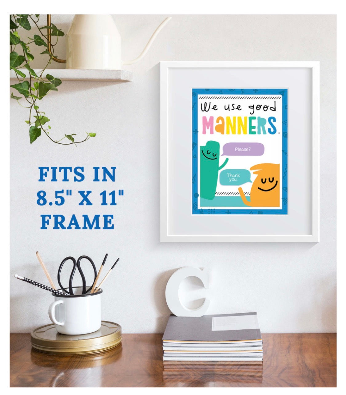 Rules for a Happy Class Mini Poster Set. 14 pieces.