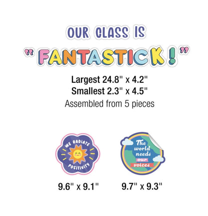 We Stick Together Our Class is Fantastic Bulletin Board Set - 79 pieces