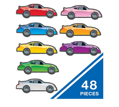 Race Car Assorted Cutouts. 48 ct