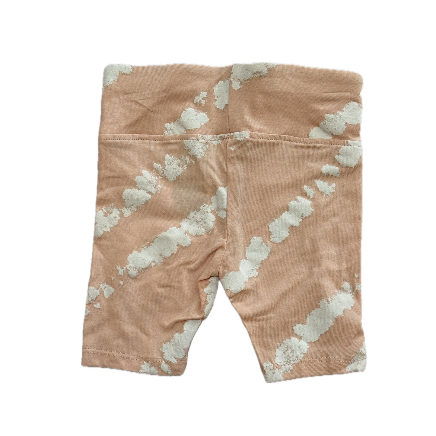 Toddler Girls Bike Shorts - Peach & White. 2T