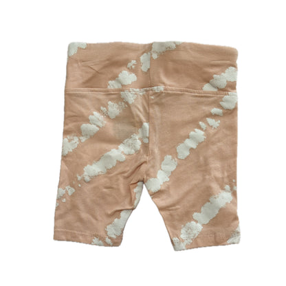 Toddler Girls Bike Shorts - Peach & White. 2T