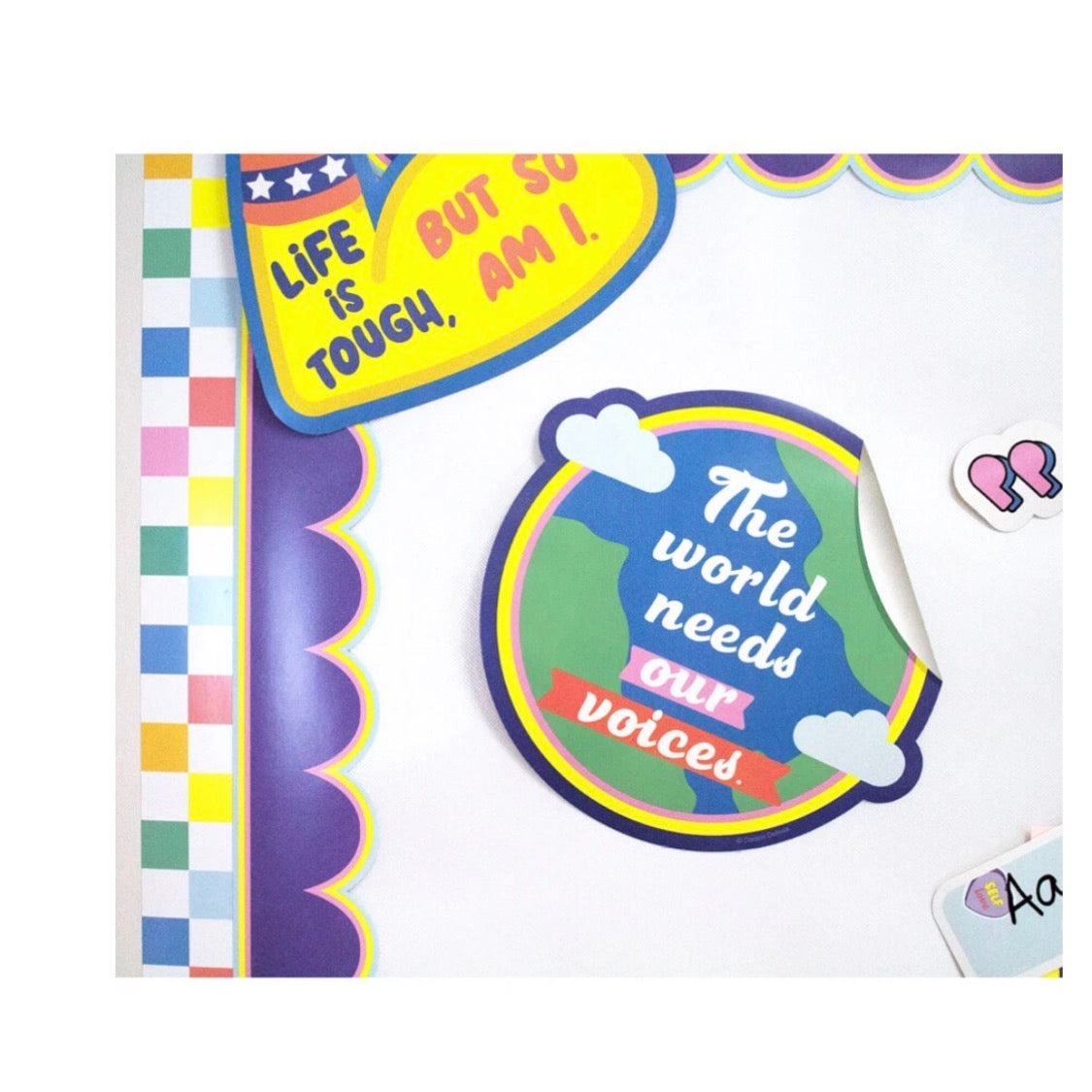 We Stick Together Our Class is Fantastic Bulletin Board Set - 79 pieces