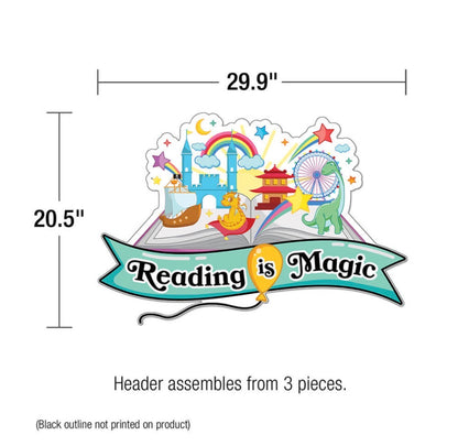 Reading Is Magic Bulletin Board Set - 58 pieces