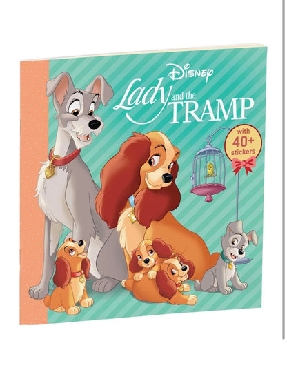 Disney Classic: Lady and the Tramp Storybook with Stickers. 8” x 8”