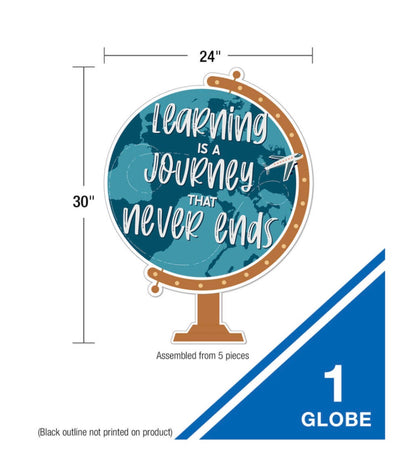 Learning Is a Journey Bulletin Board Set - 45 pieces
