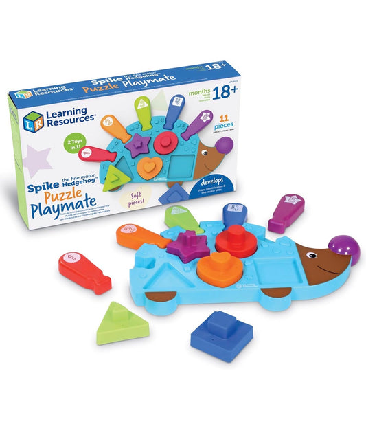 LR Spike the Fine Motor Hedgehog Puzzle Playmate   11 pieces. 18m+
