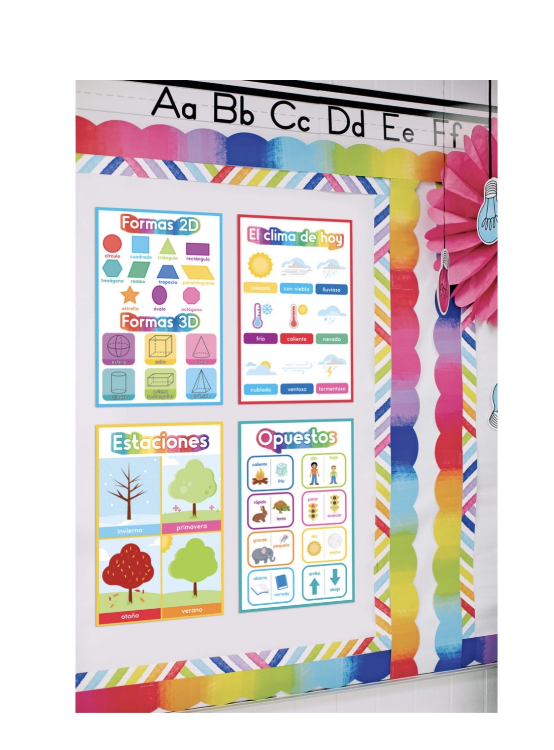Spanish Early Learning Poster Set - 12 posters
