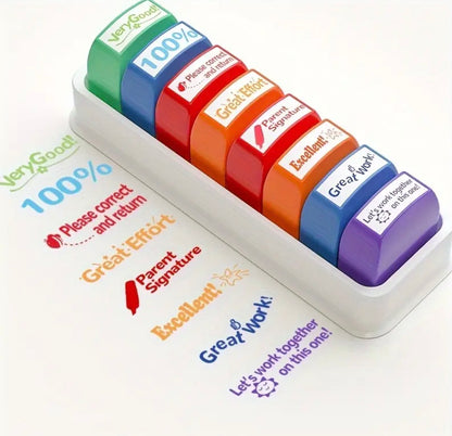 Teachers 8-piece Self-Inking Stamps.