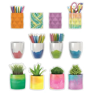 Planters & Cups Cutouts - 36 pieces