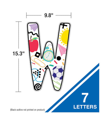 Happy Place Welcome Bulletin Board Set - 45 pieces