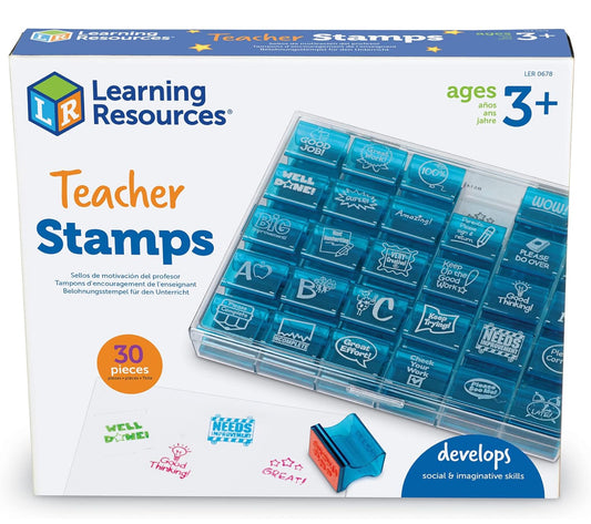 Set of 30 Jumbo Teacher Stamps