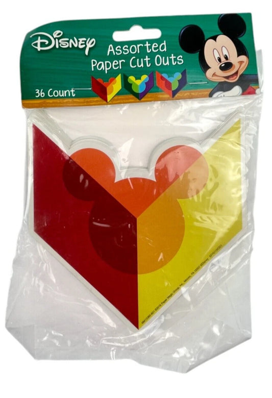 Disney Mickey Mouse Paper Cut-Outs. 36 pieces