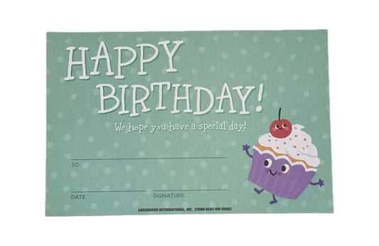 Happy Birthday Certificates. 20 ct