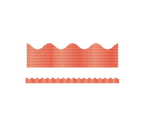 Red Sparkle Scalloped Borders