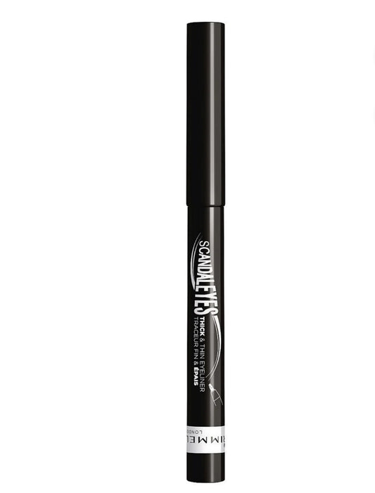 RIMMEL LONDON SCANDALEYES THICK & THIN EYELINER - 001 Black