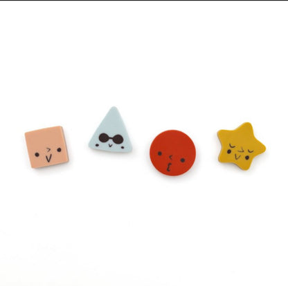 Mini Reward Erasers - Shapes. 60 ct