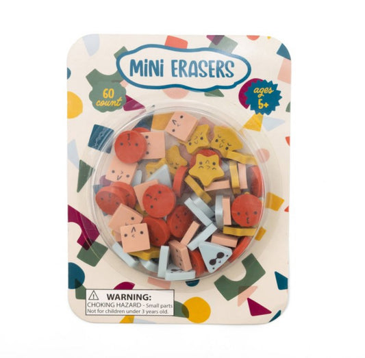 Mini Reward Erasers - Shapes. 60 ct
