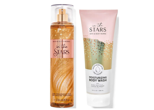 2-piece In the Stars set.  Fine Fragrance Mist & Moisturizing Body Wash.