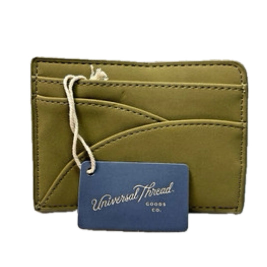 Card Wallet. Green. 3.5” x 4.5”