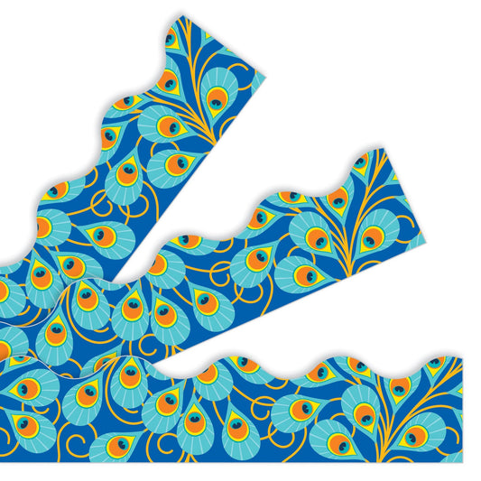 Peacock Terrific Scalloped Borders