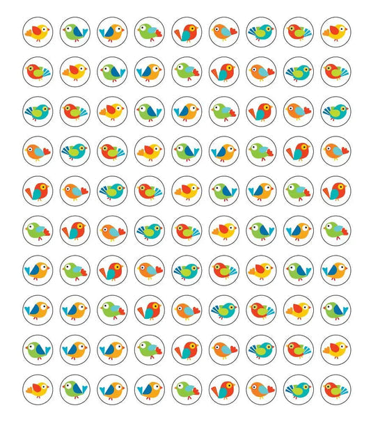 Boho Birds Chart Seals.  810 seals.