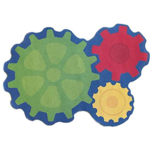 Gears Paper Cutouts. 36 ct