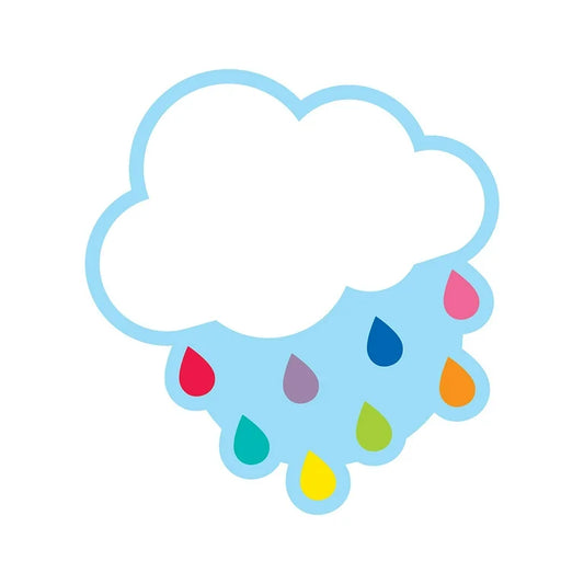 Hello Sunshine Cloud with Raindrops Cutouts
