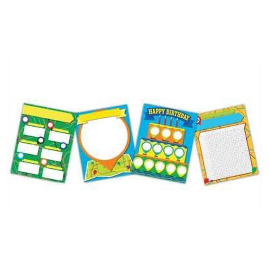 Learning Adventure on the Road to Success 4-piece Chart Set