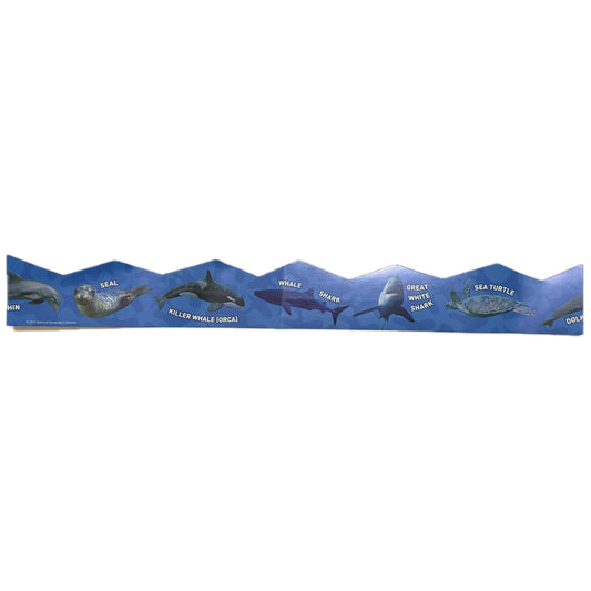 National Geographic Ocean Animals Borders. 2.5” x 18”. 14 ct