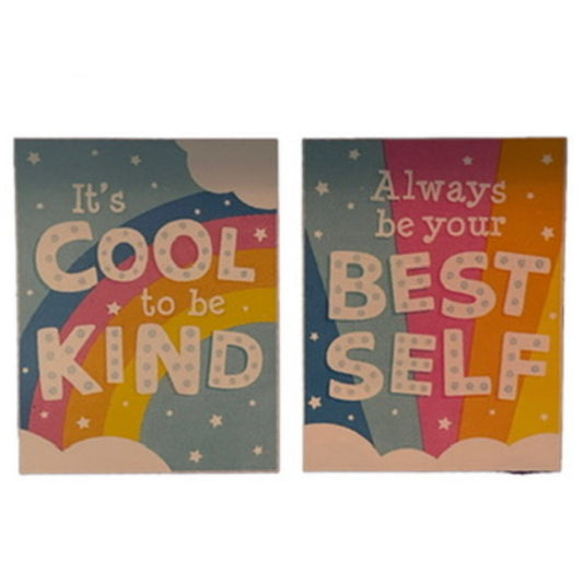 Cool to be Kind & Be your Best Self Motivational Charts. 2 pieces.