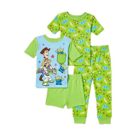 Toy Story Boys 4-piece
Snug Fit Cotton Pajamas. Size: 2T