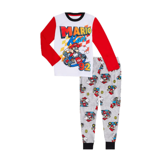 Mario Bro Kart 92 Boys 2-piece Pajamas