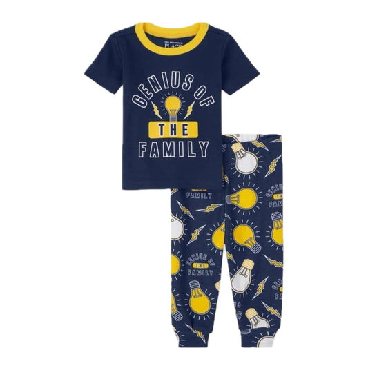Toddler Boy Glow-in-the-dark Snug Fit Pajamas. 4T