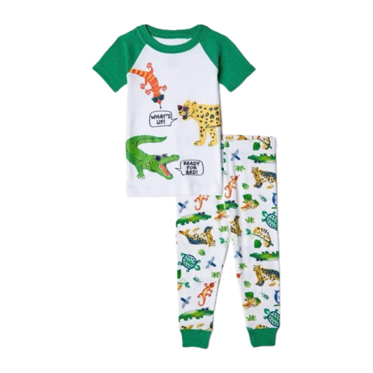 Toddler Boys 2-piece Cotton Pajamas - Safari 5T