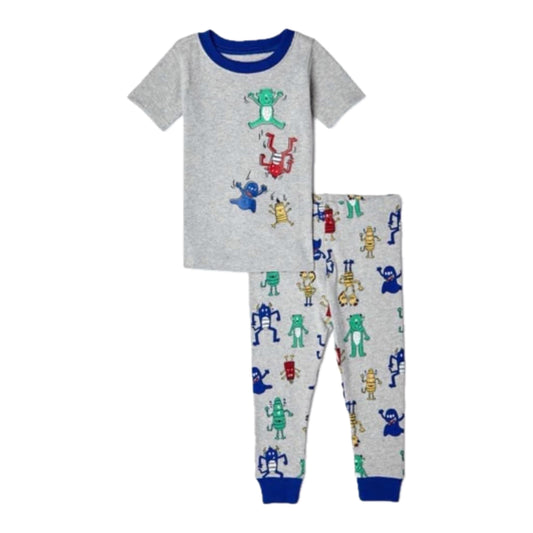 Toddler Boys 2-piece Cotton Pajamas - Monsters. 3T