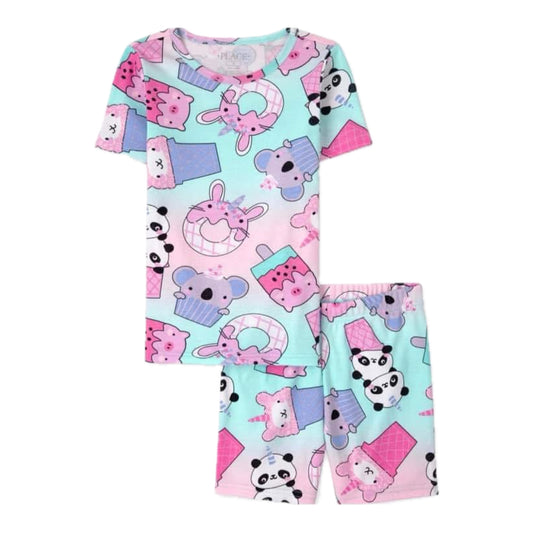 Girls Squishes Short Pants Pajamas Set.  Size: 4