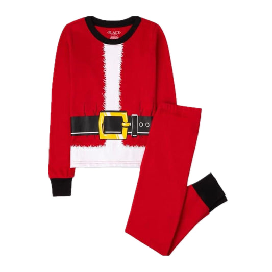 Unisex Kids Snug Fit Christmas Pajamas - Santa Suit. 5T