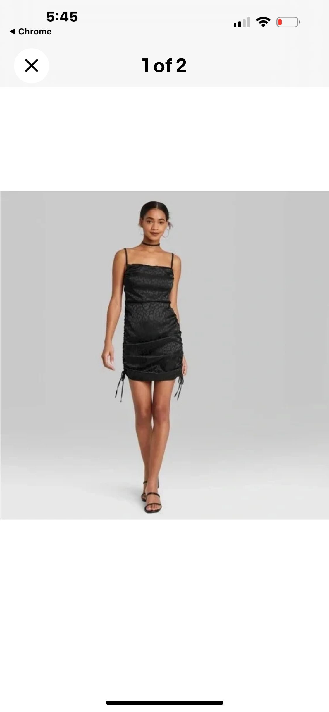Women's Sleeveless Ruched Side Bodycon Dress - Back Satin. Large