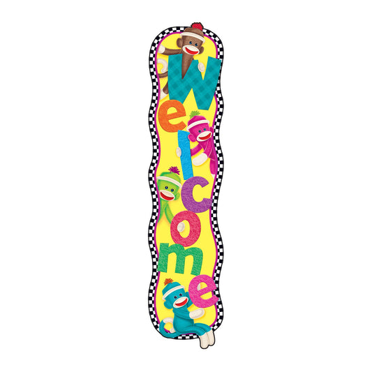 Welcome Sock Monkeys Quotable Expressions® Banner – 5 Feet