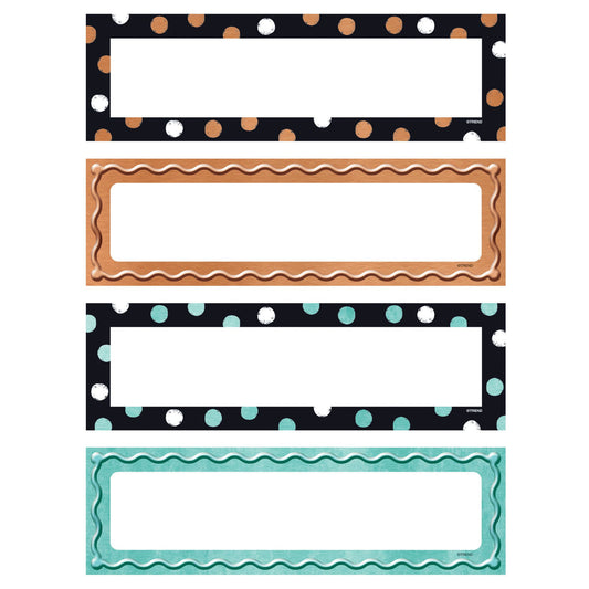 I ♥ Metal™ Dots & Embossed Name Plates - Variety Pack. 32 ct