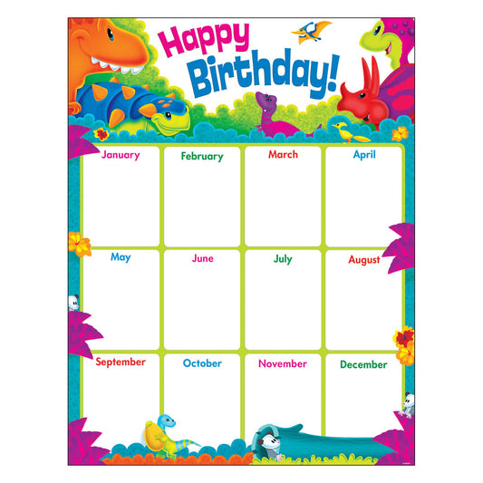 Dino-Mite Pals Birthday Chart